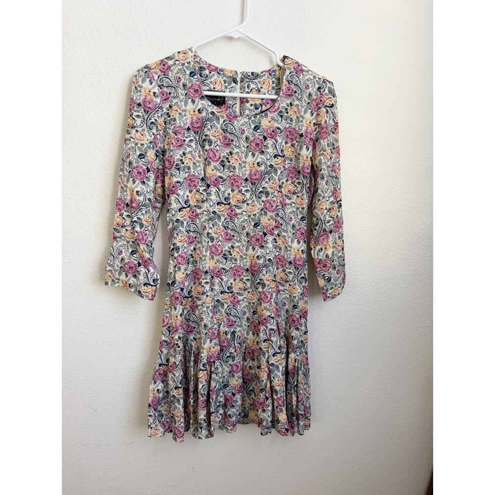Vintage Floral Dress small Women's Fit N Flare